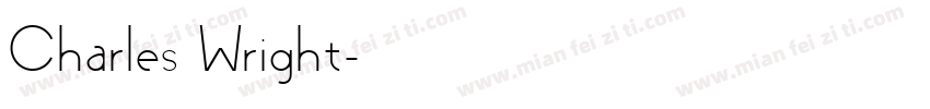 Charles Wright字体转换